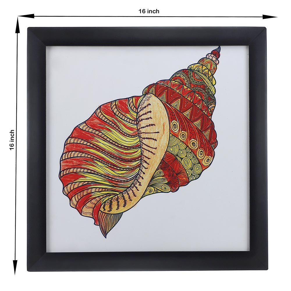 Mystic Shell: A Celebration of Ocean’s Beauty – Framed Wall Art - Image 2