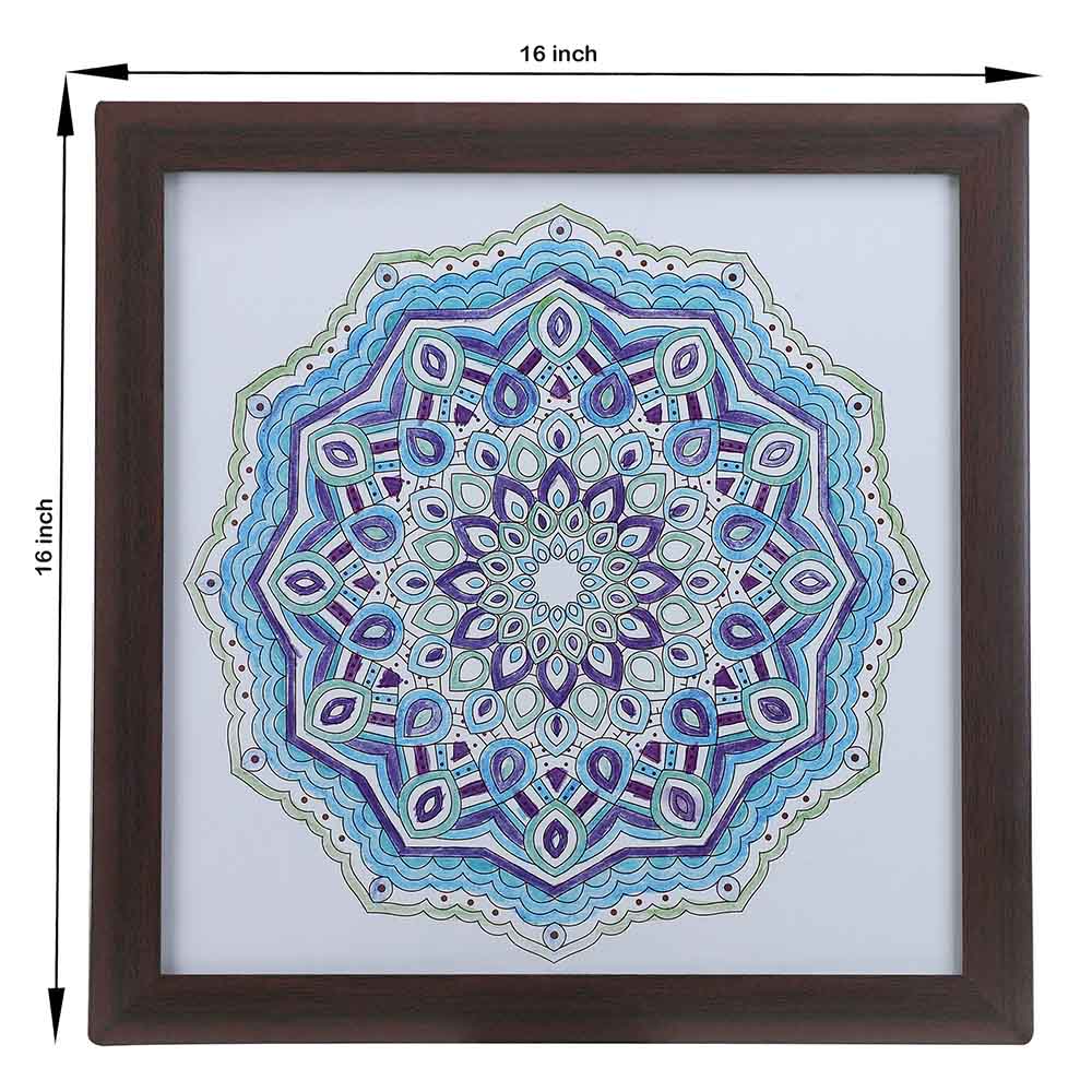 Blue Aura: A Calm Embrace of Serenity – Framed Wall Art - Image 2