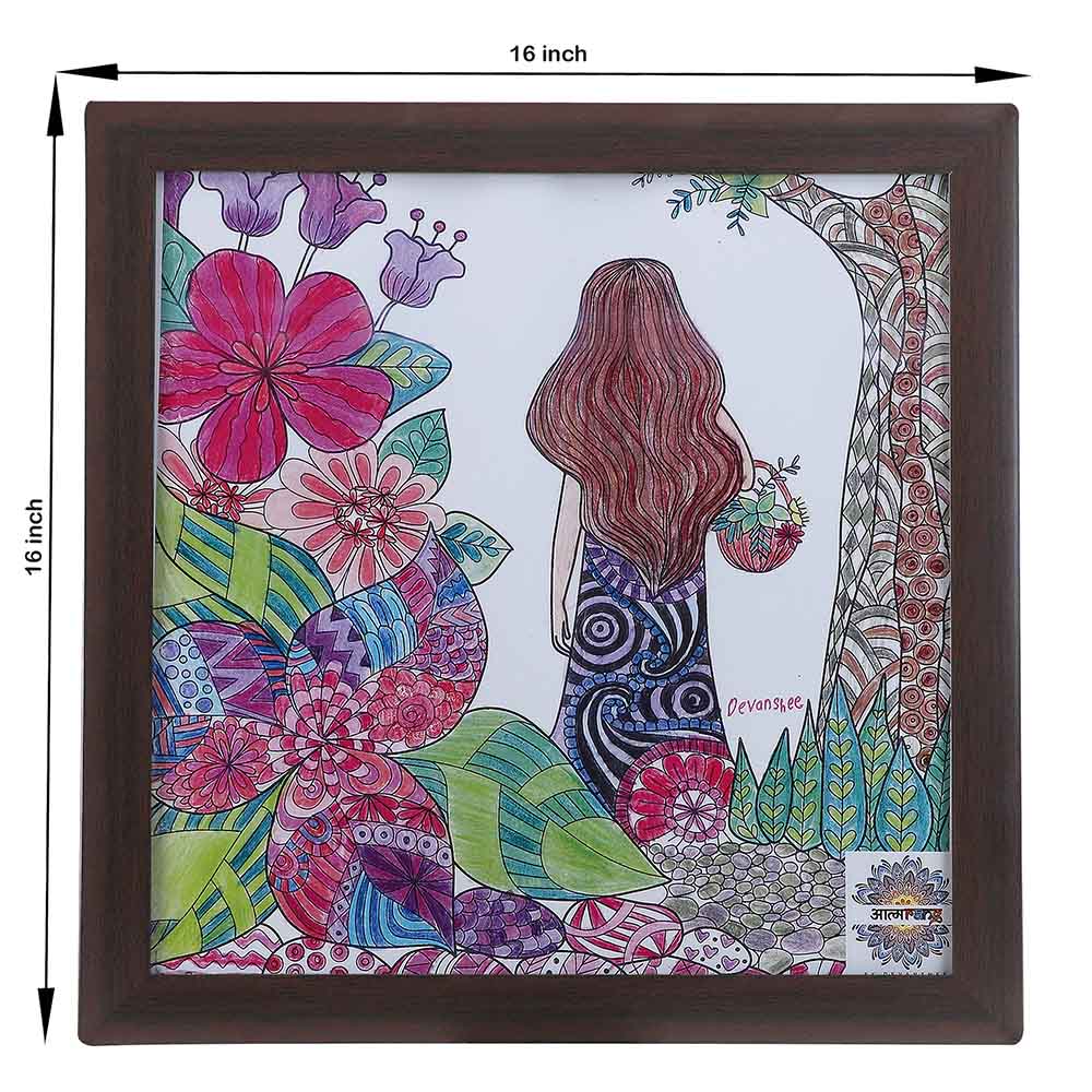 Damsel in Love: A Celebration of Romance and Grace – Framed Wall Art - Image 2