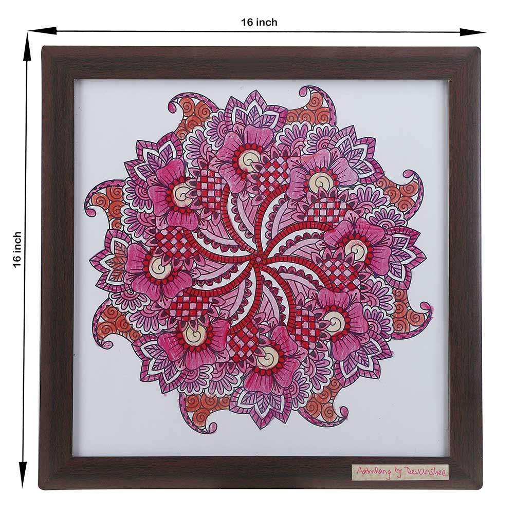 Pink Radiance: A Tribute to Love and Hope – Framed Wall Art - Image 2