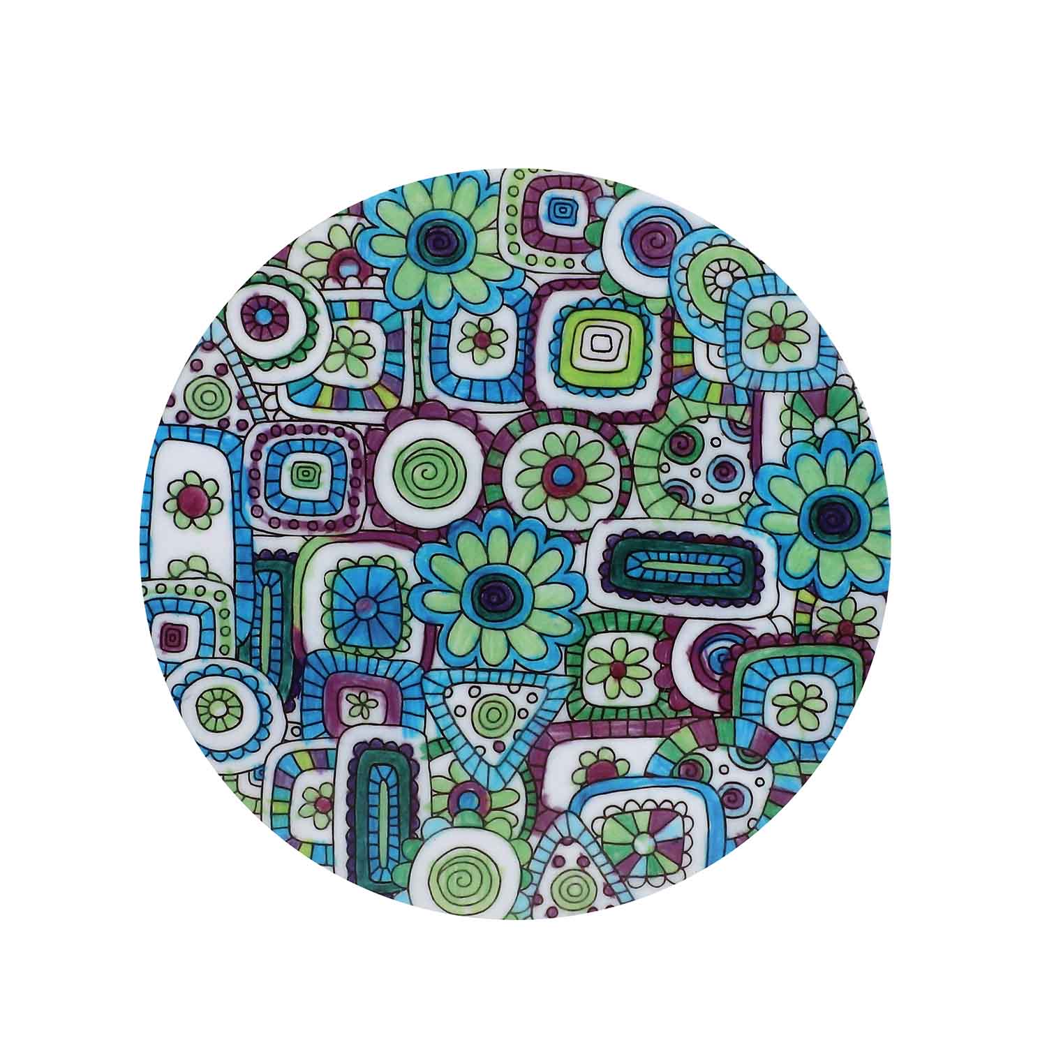 Candy Floss: A Sweet Touch of Whimsy – Handcrafted Wooden Trivet - Image 3