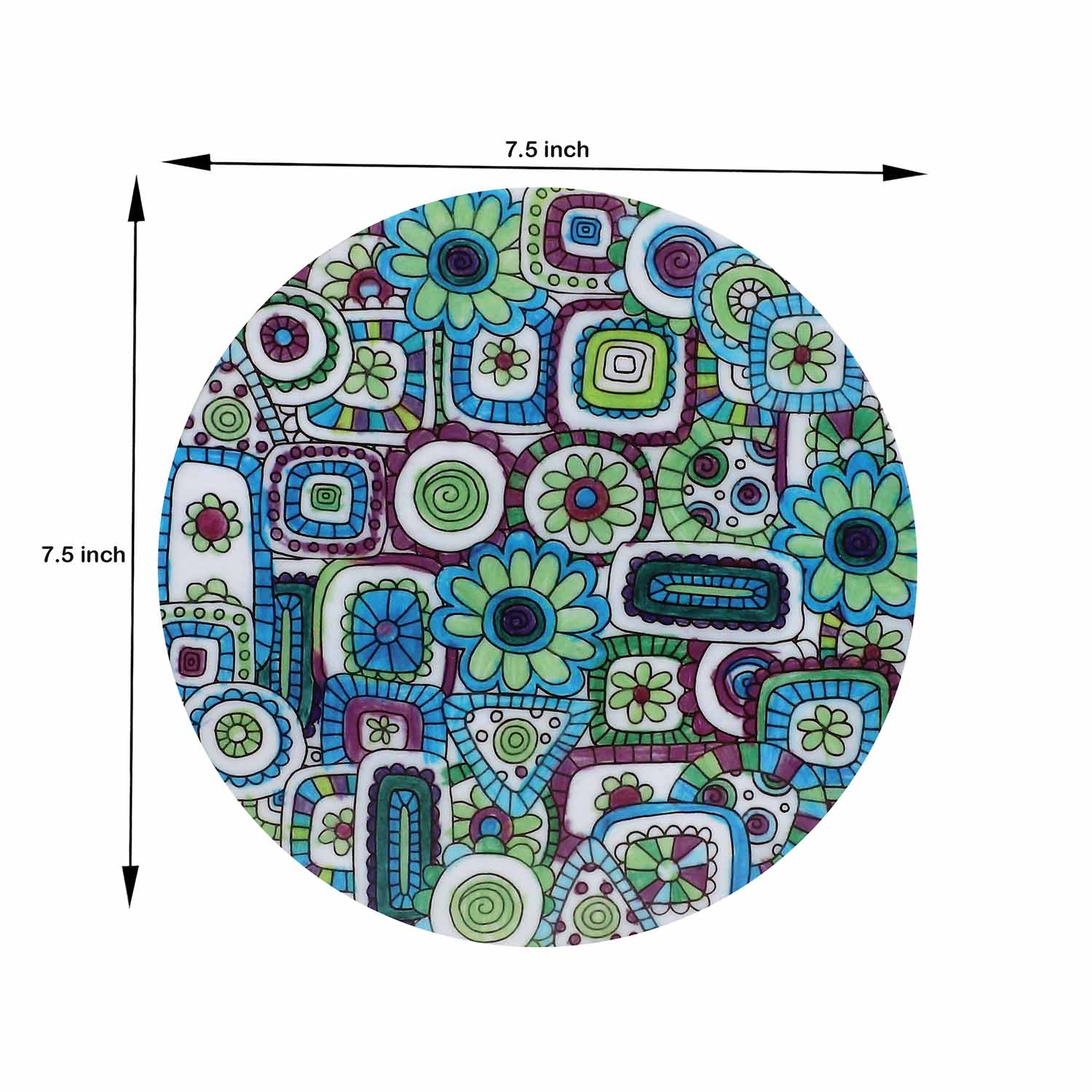 Candy Floss: A Sweet Touch of Whimsy – Handcrafted Wooden Trivet - Image 4