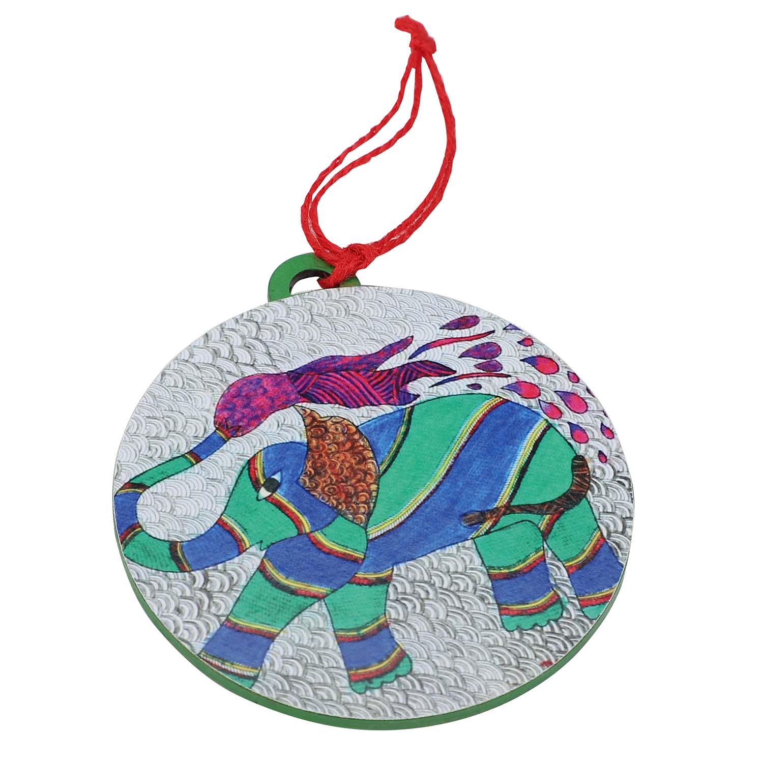 Mighty Splash: A Burst of Strength and Charm – Wooden Ornament - Image 2