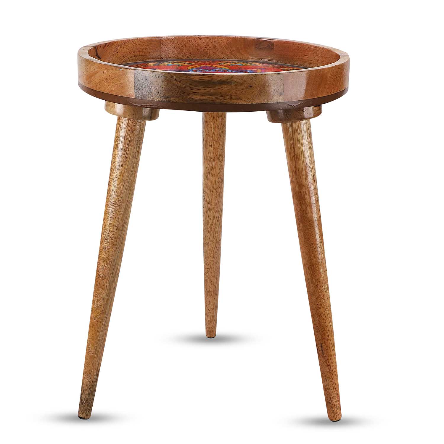 Divine Harmony: A Celebration of Balance and Serenity – Mango Wood Handcrafted Table - Image 5