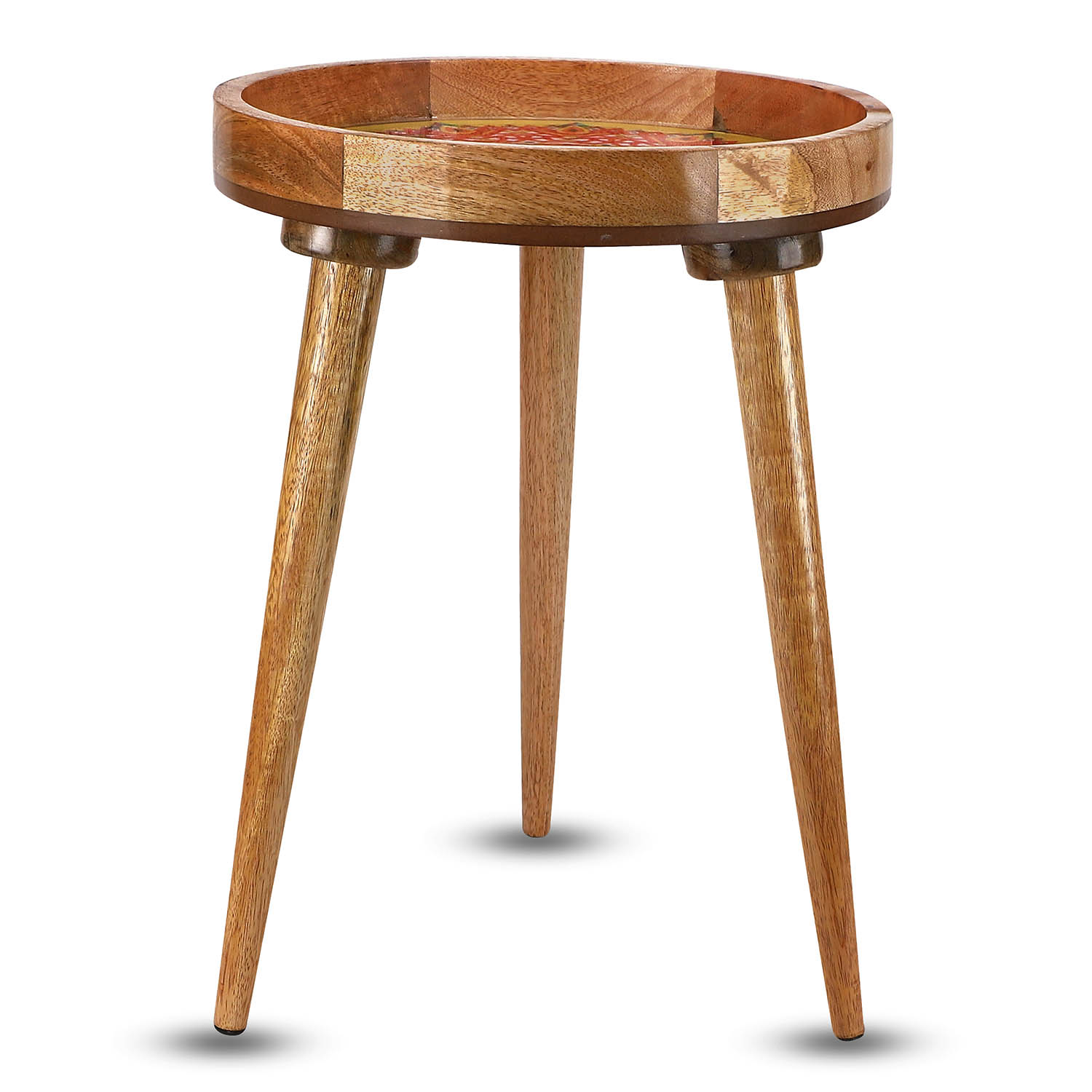 Sunshine: A Radiant Touch of Warmth – Mango Wood Handcrafted Table - Image 5