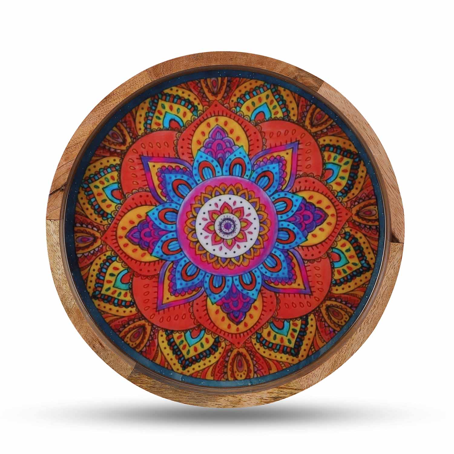 Divine Harmony: A Celebration of Balance and Serenity – Mango Wood Handcrafted Table - Image 2