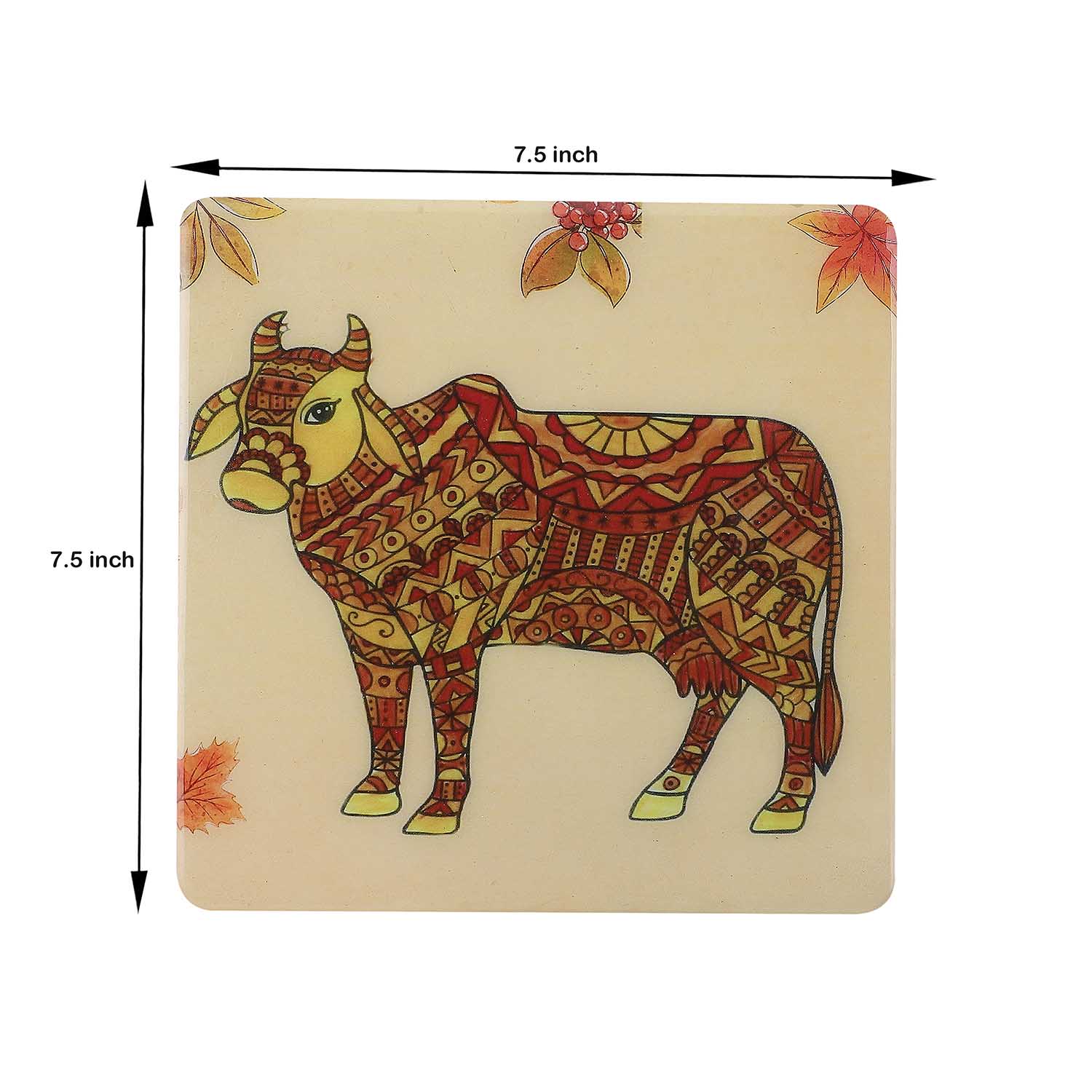 Holy Cow: A Symbol of Grace and Abundance – Handcrafted Wooden Trivet - Image 5