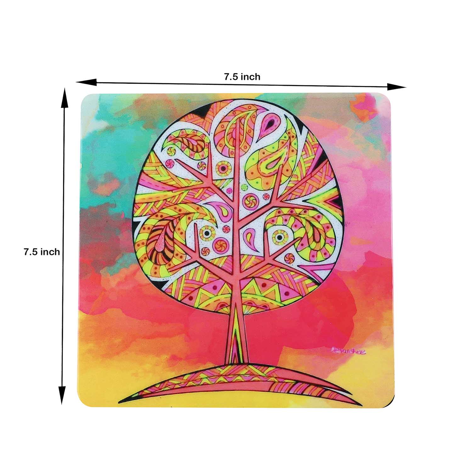 Mushroom Meadow: A Whimsical Touch of Nature – Handcrafted Wooden Trivet - Image 6