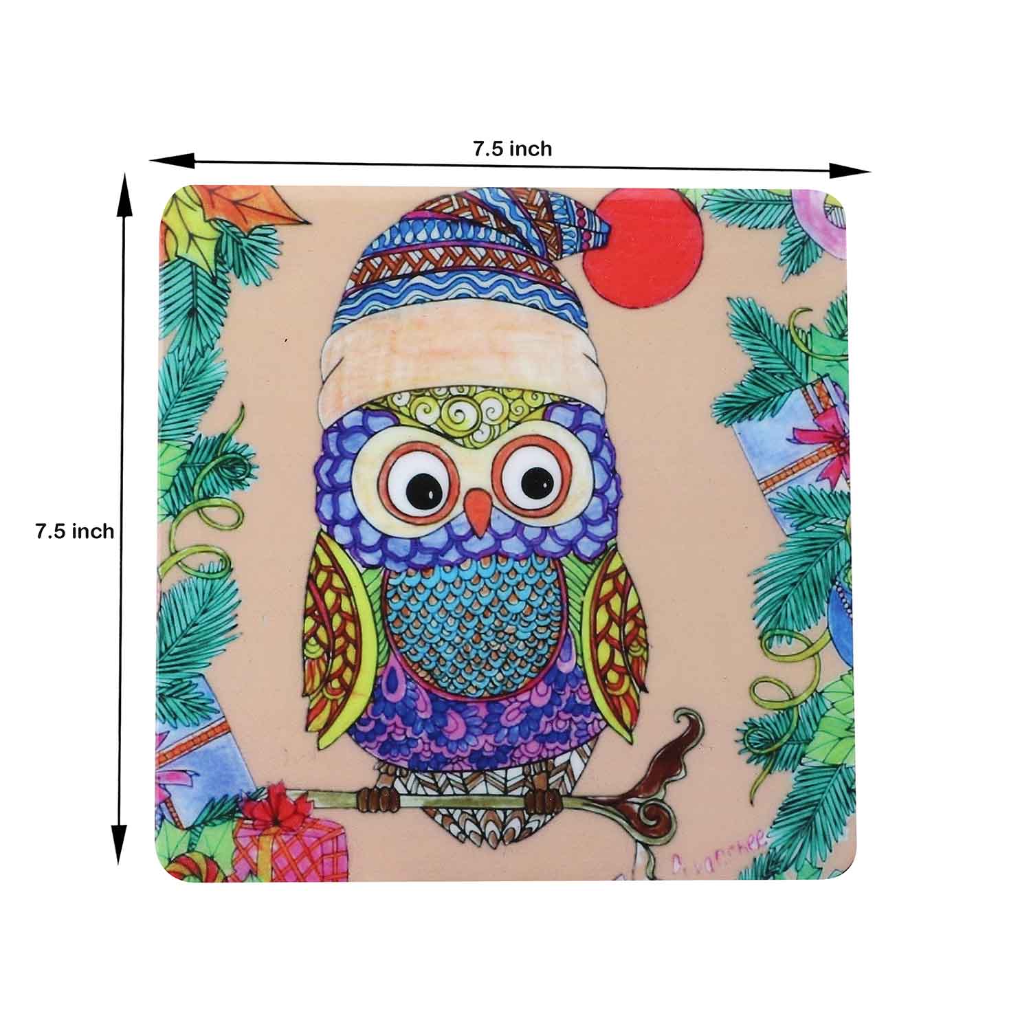 A Wise Owl: A Symbol of Knowledge and Insight – Handcrafted Wooden Trivet - Image 6