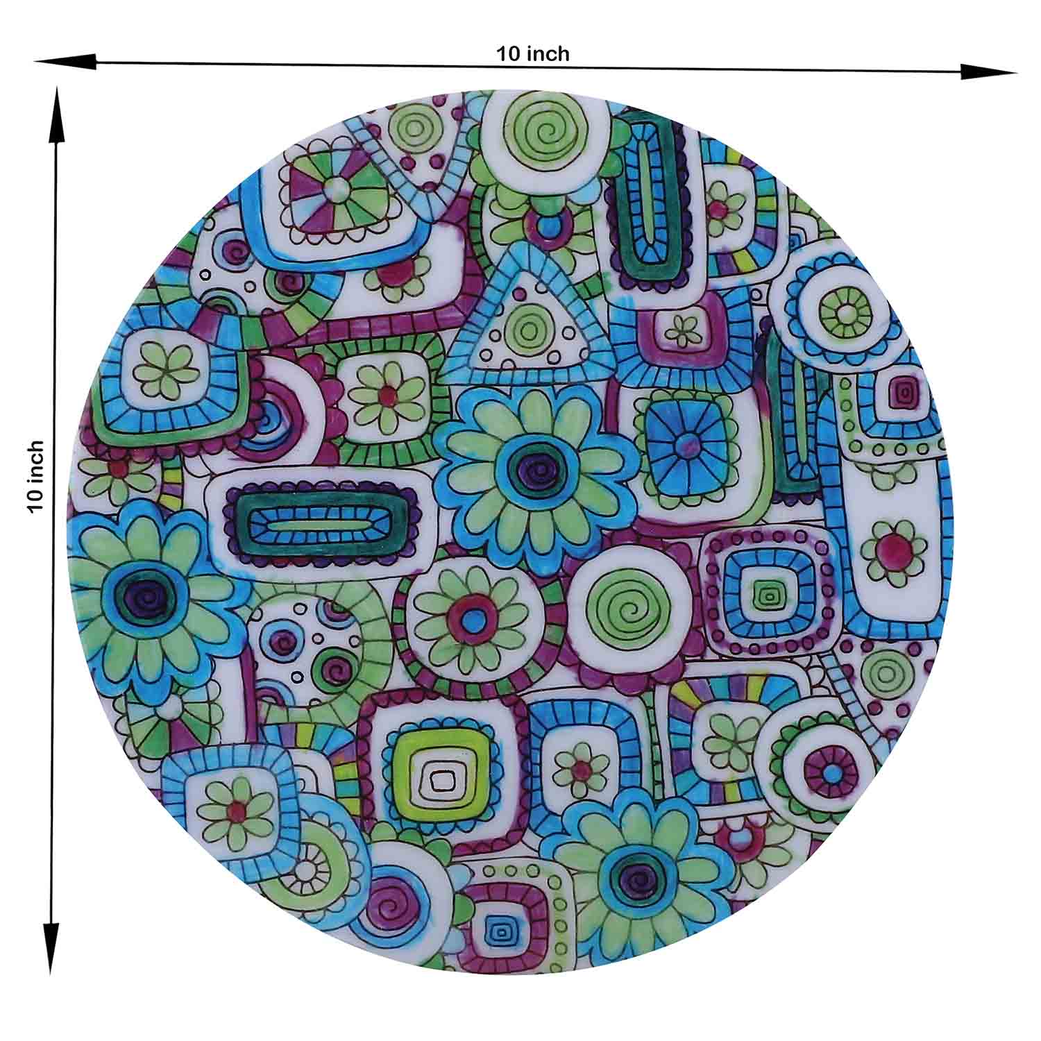 Candy Floss: A Sweet Touch of Whimsy – Handcrafted Wooden Trivet - Image 2