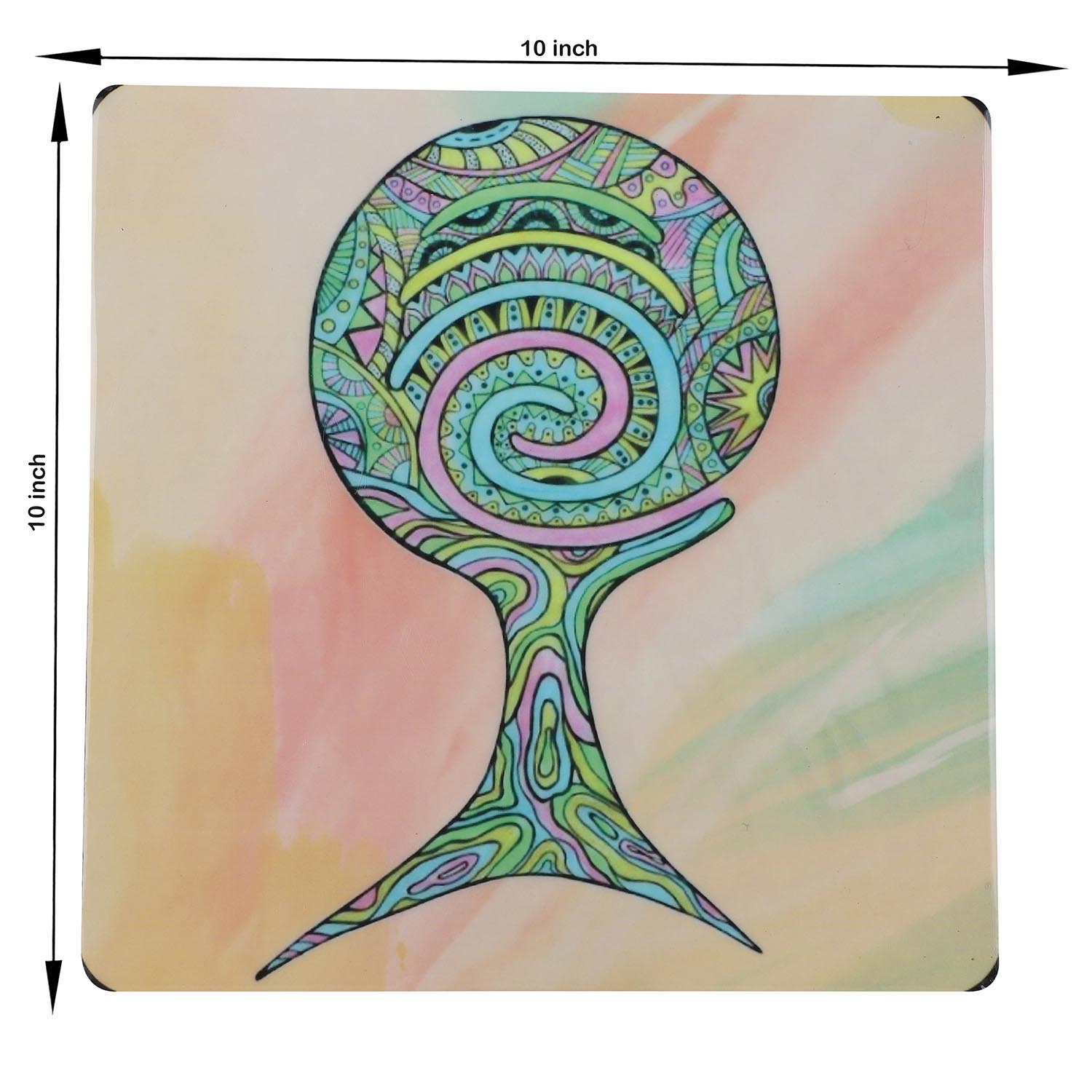 Forest Glow: A Tribute to Nature’s Magic – Handcrafted Wooden Trivet - Image 2