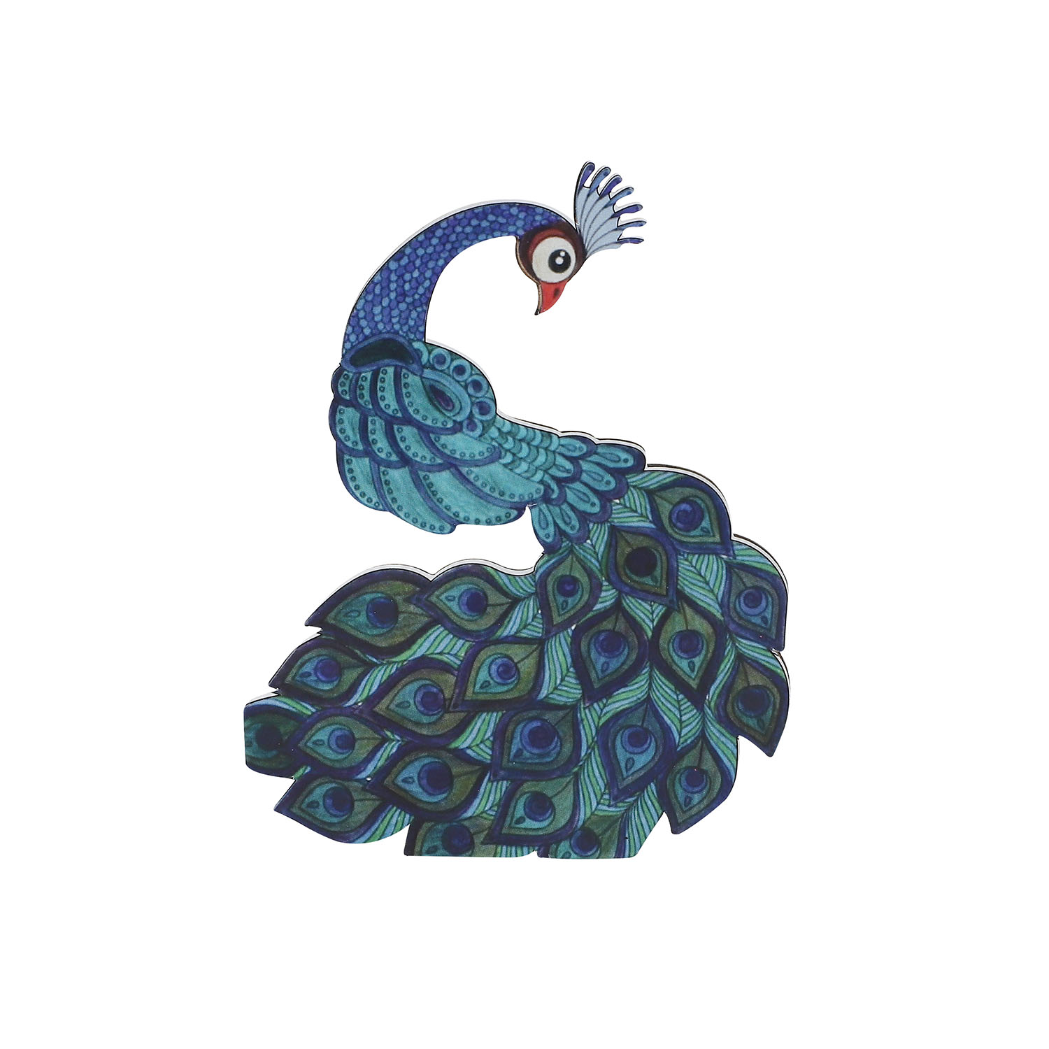 Mayura: A Symbol of Grace and Splendor – Handcrafted Magnet - Image 2